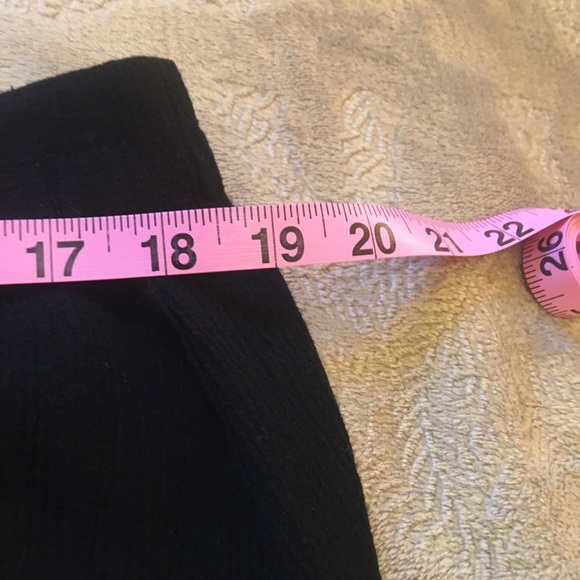 🍉Della Spiga black broomstick gathered elastic waist skirt, lightweight, midi - Picture 6 of 7